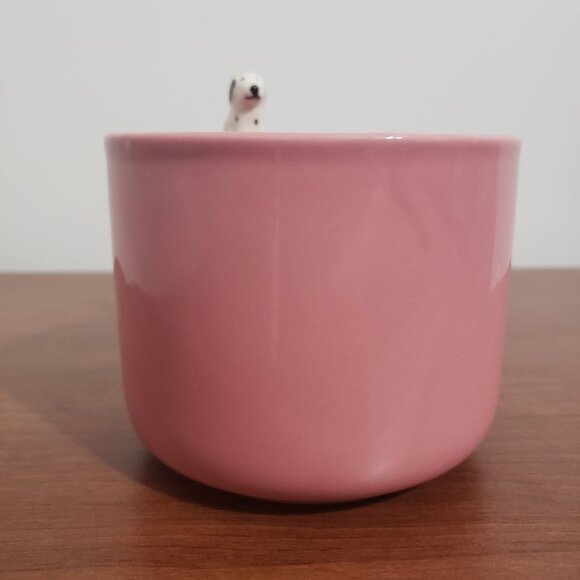 Dog's Life Coffee Mug Pink Stoneware Harvest Green Studio England - Picture 3 of 7